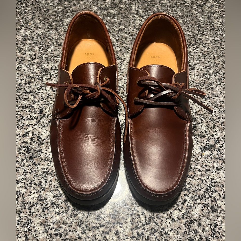 Mango Men's Rich Brown Boat Shoes